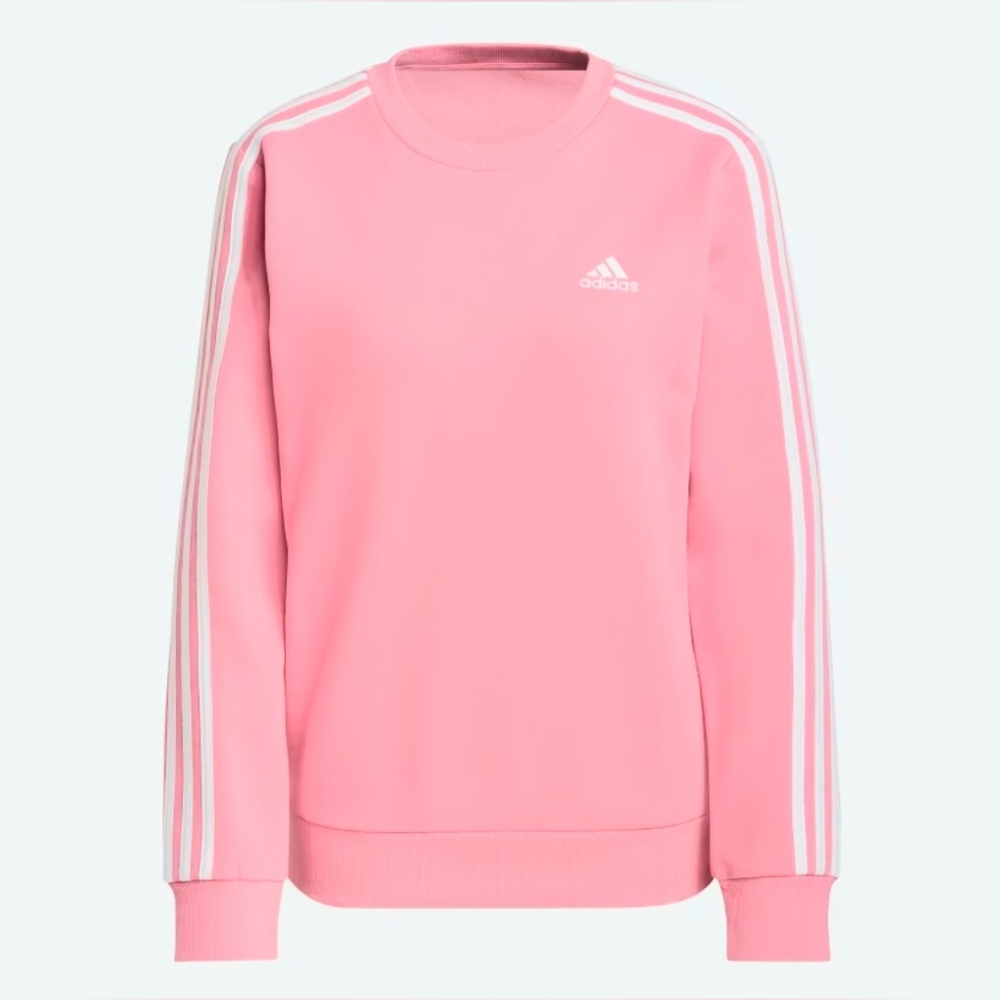 $55 adidas Womens Essentials 3-Stripe Crewneck Sweatshirt